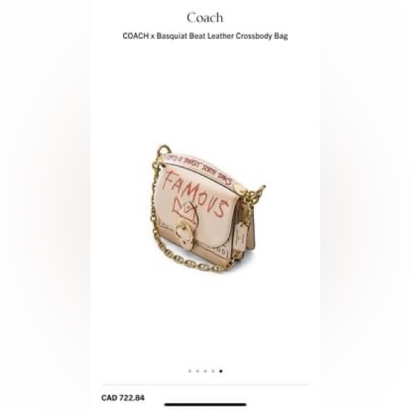 COACH x Jean-Michel Basquiat Beat Leather Crossbody - Picture 2 of 10